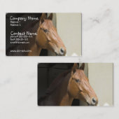 Amerikaans Visitekaartje voor kwartpaarden (Voorkant / Achterkant)