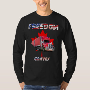 Amerikaans Vlag Canada Vlaggenvrijheidskonvooi 202 T-shirt