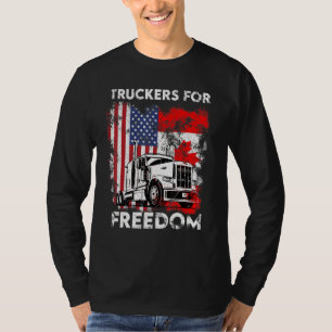 Amerikaans Vlag Canada Vlaggenvrijheidskonvooi 202 T-shirt