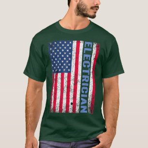 Amerikaans Vlag Elektricien Shirt Gift van