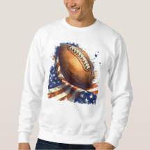 Amerikaans Vlag Football T-shirt Heren Patriottisc