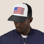 Amerikaans-Vlag Trucker Pet (In situ)