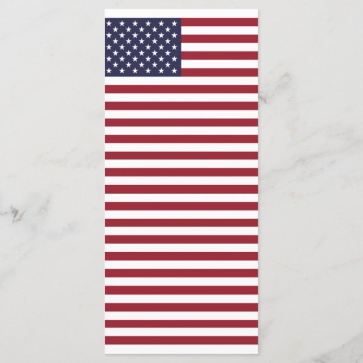 Amerikaans Vlag Weddenschap Menu (Achterkant)