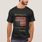 Amerikaans Vlaggengraafschap boven Thomas Jefferso T-shirt (Voorkant)