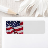 Amerikaans vlaggenlabel etiket (Insitu)