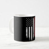 Amerikaans vlaggenmodelspoor koffiemok (Voorkant links)