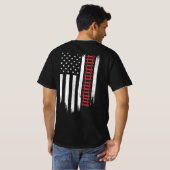 Amerikaans vlaggenmodelspoor t-shirt (Achterkant volledig)