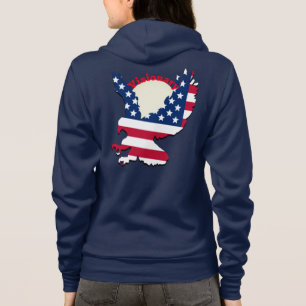 Amerikaans vlaggenontwerp hoodie
