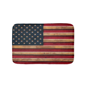 Amerikaans vlaggestoord hout Badmat