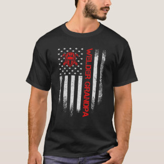  Amerikaans vlaggetWelder Grandpa Welding S T-shirt