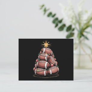 Amerikaans voetbal kerstboom Kerstmis Pyjama Feestdagenkaart