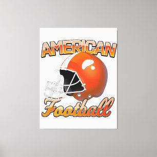 Amerikaans voetbal logo canvas afdruk
