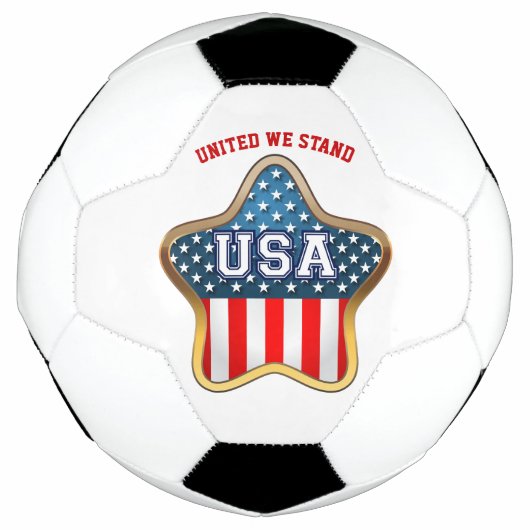 Amerikaans Voetbal met stervormige vlag (Voorkant)