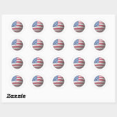 Amerikaans voetbal ronde sticker (Vel)