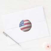 Amerikaans voetbal ronde sticker (Envelop)