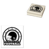 Amerikaans voetbal rubber stempel (Gestempeld)