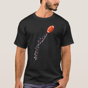 Amerikaans voetbal Sport Fan Team Geest Veren T-shirt