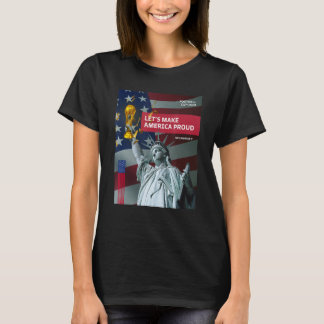 Amerikaans Voetbal van de Amerikaanse vlag T-shirt