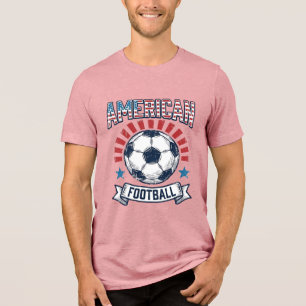 Amerikaans Voetbal Vintage Voetbal T-Shirt Ontwerp
