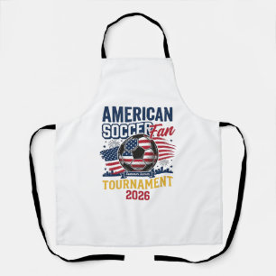 Amerikaans Voetbalfan Toernooi 2026 Vintage T-shir Schort