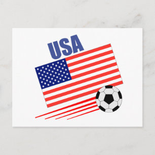 Amerikaans voetbalteam briefkaart