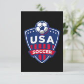 Amerikaans voetbalteam kaart (Staand voorkant)