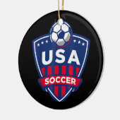Amerikaans voetbalteam keramisch ornament (Links)