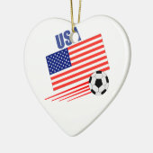 Amerikaans voetbalteam keramisch ornament (Links)