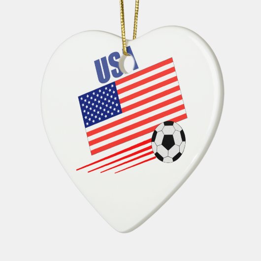 Amerikaans voetbalteam keramisch ornament (Links)
