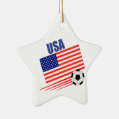 Amerikaans voetbalteam keramisch ornament (Rechts)