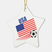 Amerikaans voetbalteam keramisch ornament (Links)