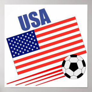 Amerikaans voetbalteam poster