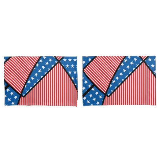 Amerikaans vuurwerk kussensloop (Voorkant-Set)
