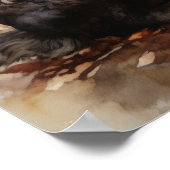 Amerikaans Water Spaniel Dog Art Print Poster (Hoek)