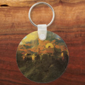  Amerikaans Westen, Overland Trail van Johnson Sleutelhanger (Voorkant)