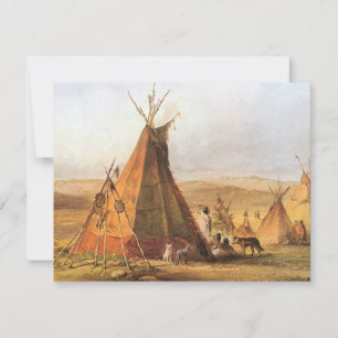 -Amerikaans Westen, Teepees op Plain door Bodmer