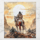 Amerikaans Wijn Etiket (Enkel label)