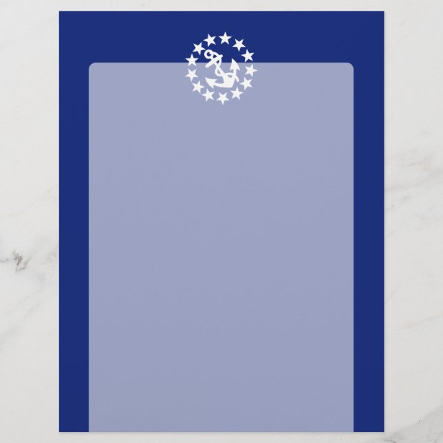 Amerikaans zeezeilschip blauw decor (Voorkant)