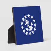 Amerikaans zeezeilschip blauw decor fotoplaat (Voorkant)