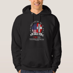 Amerikaans Zwitsers Huis in US Patriot American Sw Hoodie
