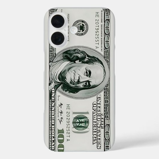 Amerikaanse $100 biljet Case-Mate iPhone case (Achterkant)