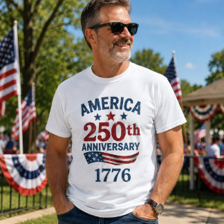 Amerikaanse 250e verjaardag 1776-2026 vrijheid t-shirt
