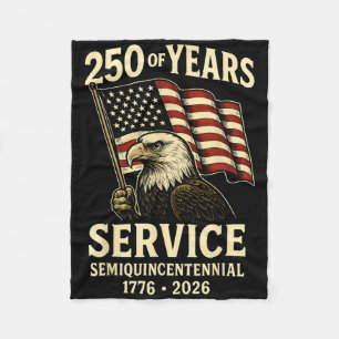 Amerikaanse 250ste Jubileum Patriotic U Fleece Deken