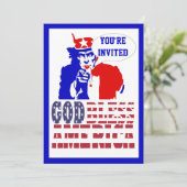 Amerikaanse 4 juli kaart (Staand voorkant)