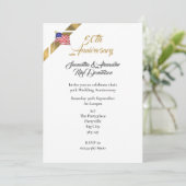 Amerikaanse 50ste trouwdag kaart (Staand voorkant)