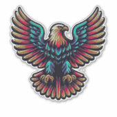 Amerikaanse Adelaar 402 Sticker (Voorkant)