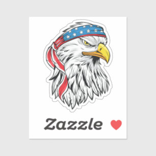 Amerikaanse adelaar 4 juli sticker
