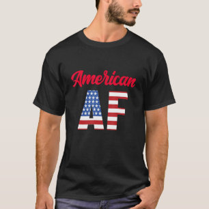 Amerikaanse Adelaar Amerikaanse AF VS-vlag T-shirt