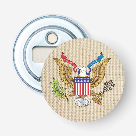 Amerikaanse adelaar button flesopener (Voorkant)