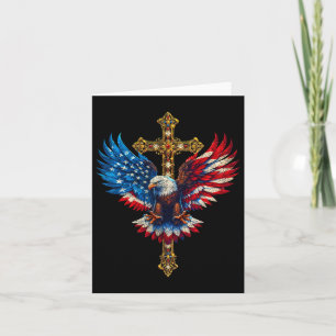 Amerikaanse Adelaar Christelijk Geloof Kruis Vs Vl Kaart